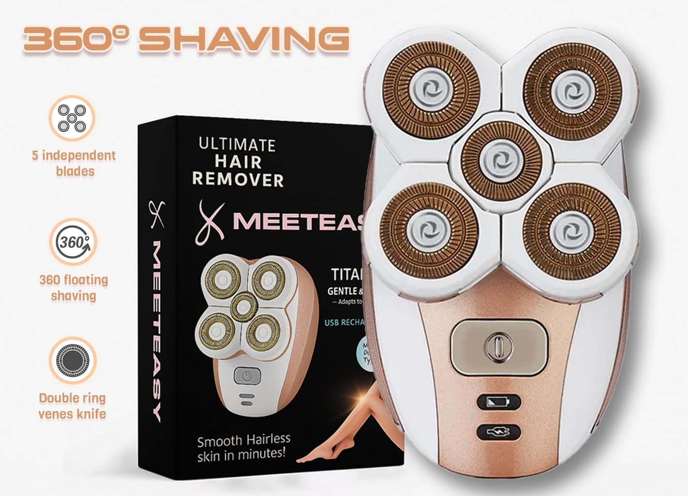Electric Leg Shaver for Women